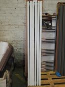 Carisa - Karo Textured White Tall Radiator - 1800x290mm - Item Is Slight Dint On Top With Damaged