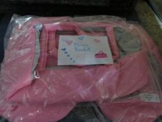 3x Bella & Friends - Pink Moses Basket ( For Dolls ) - Unused & Packaged.