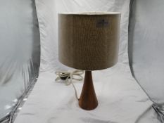 Wooden Table Lamp - Good Condition, No Packaging.