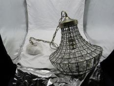 Crystal Droplets Pendent Light Fitting - No Packaging.