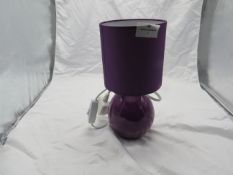 Purple Small Table Lamp - No Packaging.