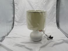 White Small Table Lamp - No Packaging.