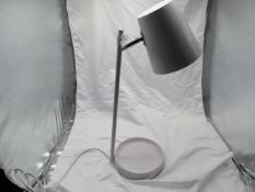 White Adjustable Desk Lamp With Storage Base - No Packaging.