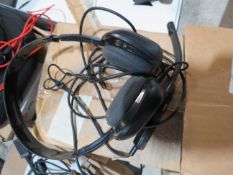 Plantronics wired headset, tested working for sound to the earphones and the microphone.