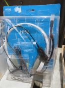 2x Logi HD150 headsets, unchecked in packaigng