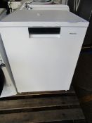 Hisense - White Dish Washer - Powers On, Unable to Test Any Further Due to No Water Supply.