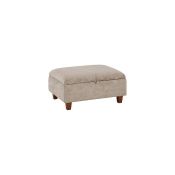 Oak Furnitureland Broadway Storage Footstool in Beige fabric RRP ?449.99 Who wouldn't want to