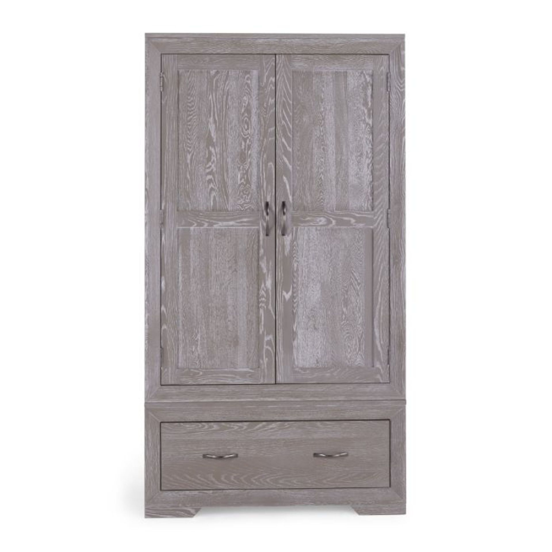 Oak Furnitureland Willow Light Grey Double Wardrobe Solid Oak RRP ?799.99 Oak Furnitureland Willow - Image 2 of 7