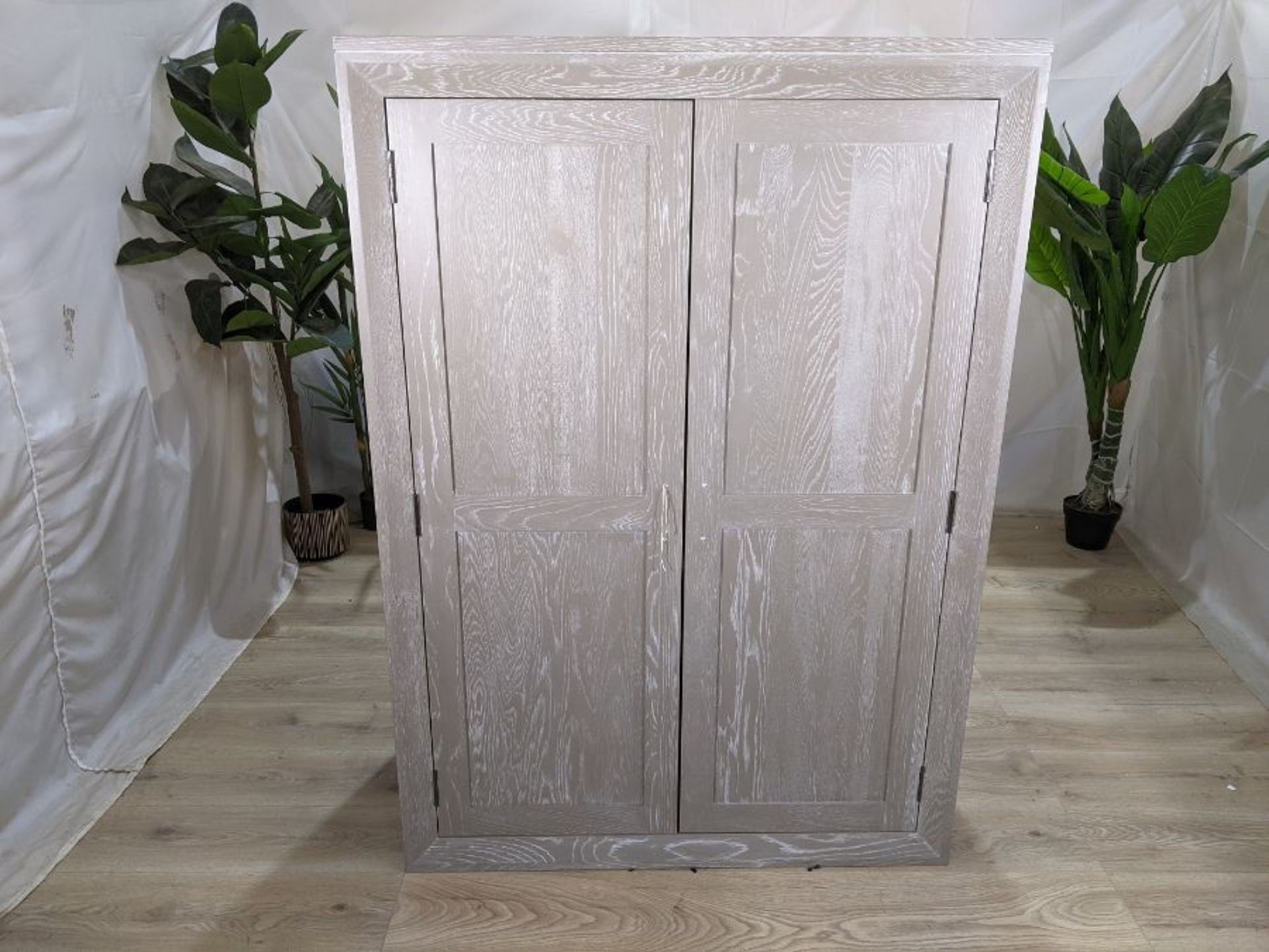 Oak Furnitureland Willow Light Grey Solid Oak Double Wardrobe - RRP ?694.99 Oak Furnitureland Willow - Image 8 of 12