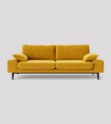 Swoon Tulum Three Seater Sofa In Turmeric Easy Velvet RRP ?1749.00 You're lounging on the beach.
