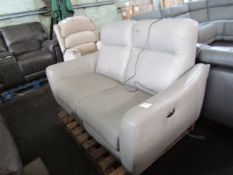Oak Furnitureland Dylan 2 Seater Electric Recliner Sofa in Oxford Grey Fabric RRP “?999.99 SKU OAK-