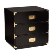 SEI Furniture Campaign Transitional 3 Drawer Accent Chest in Black RRP Â£192.99 Dress up your home