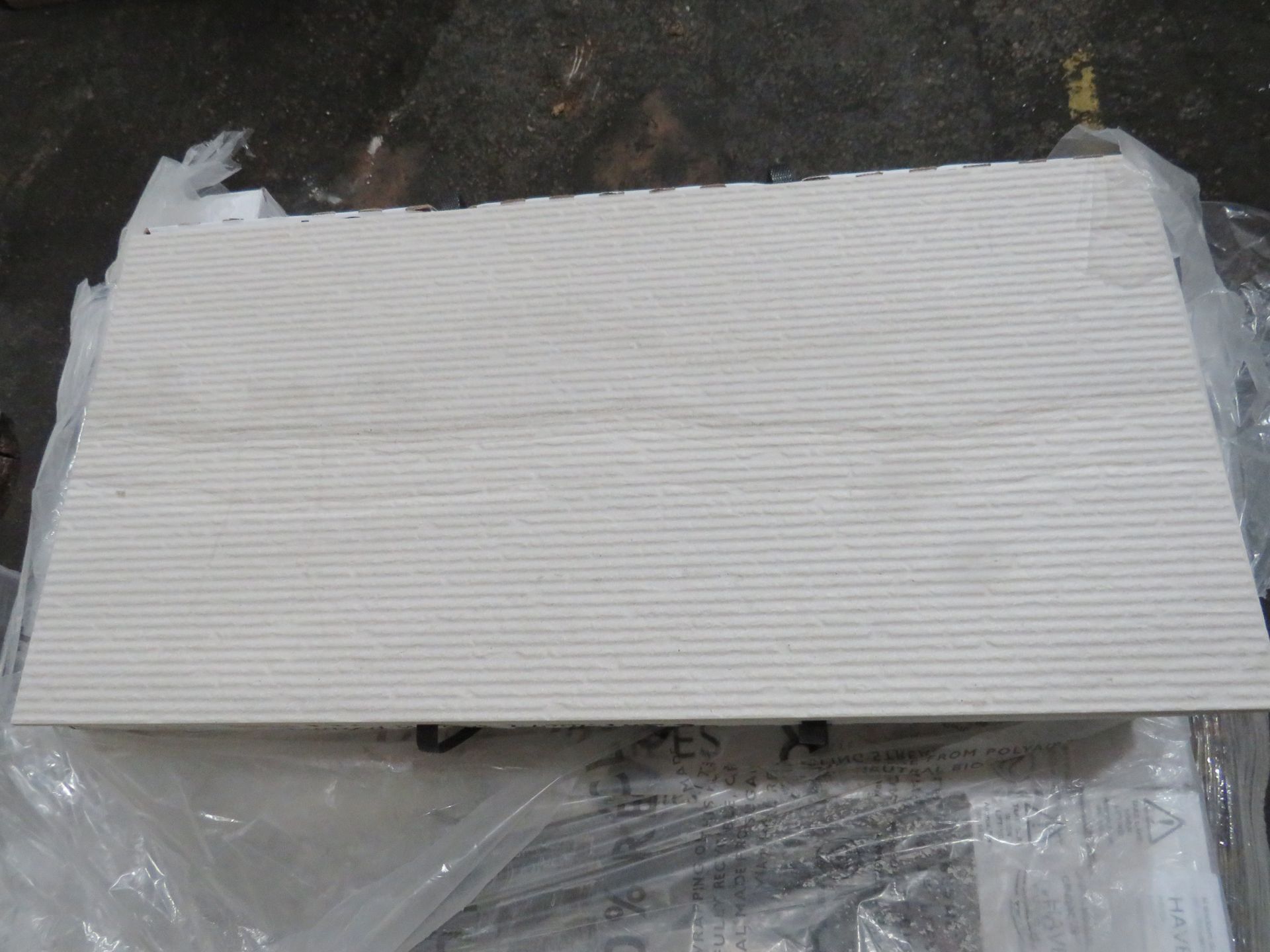 A pallet of 40x packs of 5 Johnsons 600x300mm Haven Sanmd decor textured wall and floor tiles , new, - Image 2 of 2