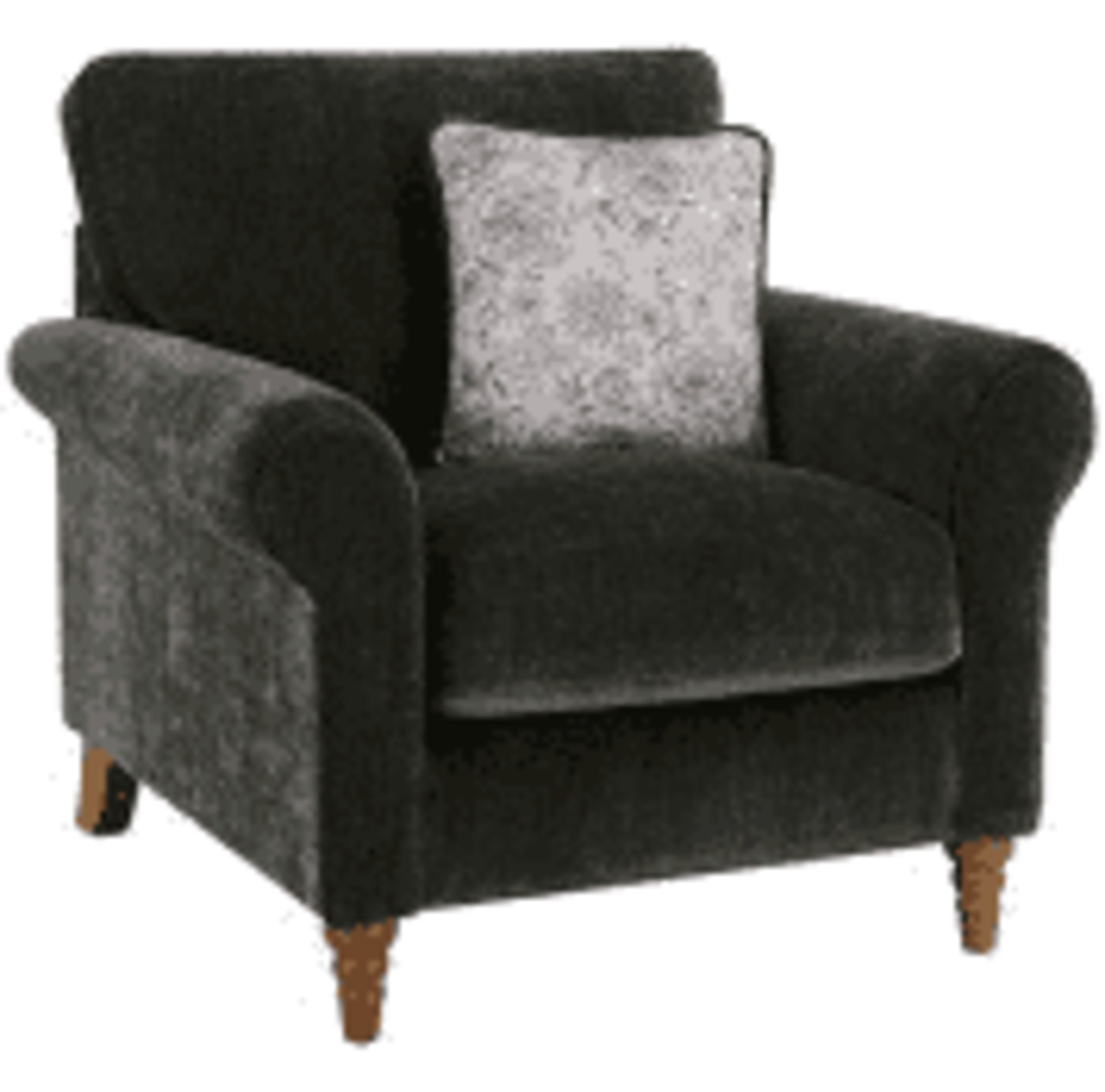 Oak Furnitureland Bramble Country Style Armchair in Pellier Thyme RRP ?679 Original feet are - Image 3 of 3