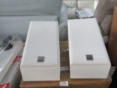 Dali Alteco C1 White (pr)? Wall mounted surround Speakers Per Pair, unchecked ion original box,