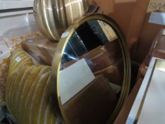 Swoon Pero Mirror in Brass RRP Â£179.00 The look of love. That's what we see when we gaze into the