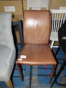Heals Buffalo Side Chair Camel Leather DISC RRP Â£299.00 A modern profile, Byron makes for a