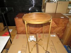 SEI Furniture Accent Table RRP Â£82.99 Find organic style with this round, wood-top accent table.