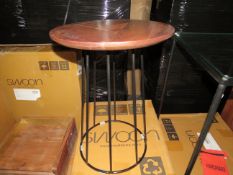 Swoon Grove Side Table in Mango and Black RRP Â£129.00 The conical wire base of the Grove is a