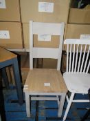 Cotswold Company Chester Dove Grey Wooden Seat Ladderback Chair RRP Â£165.00 SKU COT-APM-620.092 PID