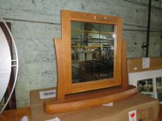 Oak Furnitureland Orrick Rustic Solid Oak Dressing Table Mirror RRP Â£139.99 (SKU OAK-APM-RVE026 PID