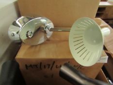 Chelsom - Chrome & White Angled Neck Wall Light - MT/13/W1/BL/C - New & Boxed.