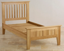 Oak Furnitureland Bevel Solid Oak 3Ft Single Bed RRP ô?349.99