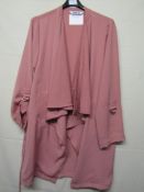 Dennis Day Water Fall Jacket Peach Colour Approx Size 12 Unworn Sample