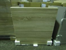 Roca - Dama-N Wall-Hung Base Unit With 2-Drawers 700mm - Textured Birch - New & Boxed. RRP ?400.