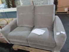 Oak Furnitureland Dylan 2 Seater Electric Recliner Sofa in Amigo Granite Fabric RRP ¶œ999.99