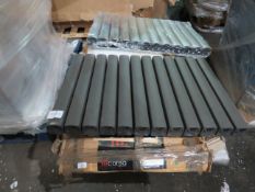 1x Pallet Containing Approx 8 Radiators - All May Be Damaged Or Have Defects - Packaging May Not