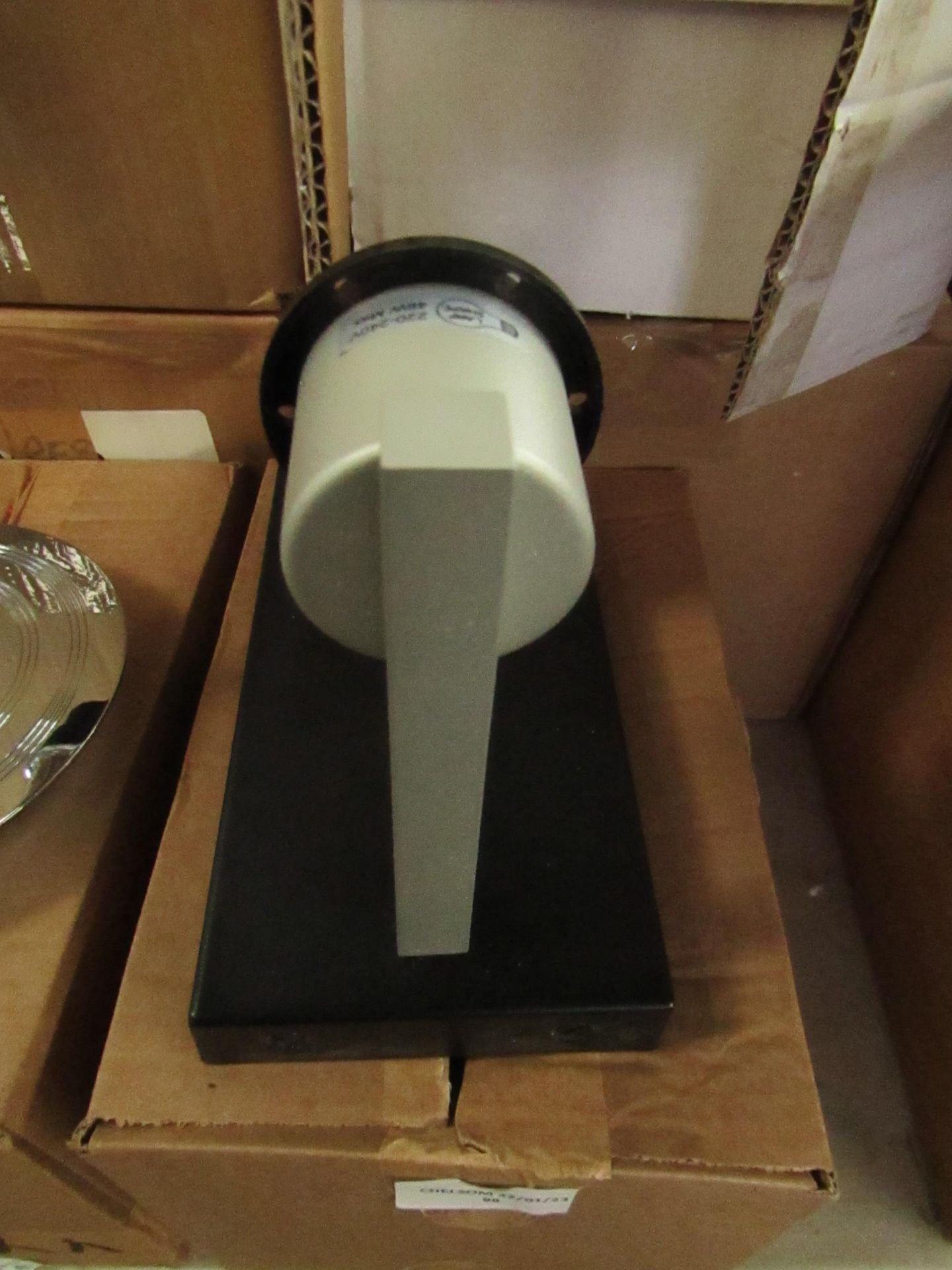 Chelsom - Black & Grey Wall Light - No Shade - New & Boxed.