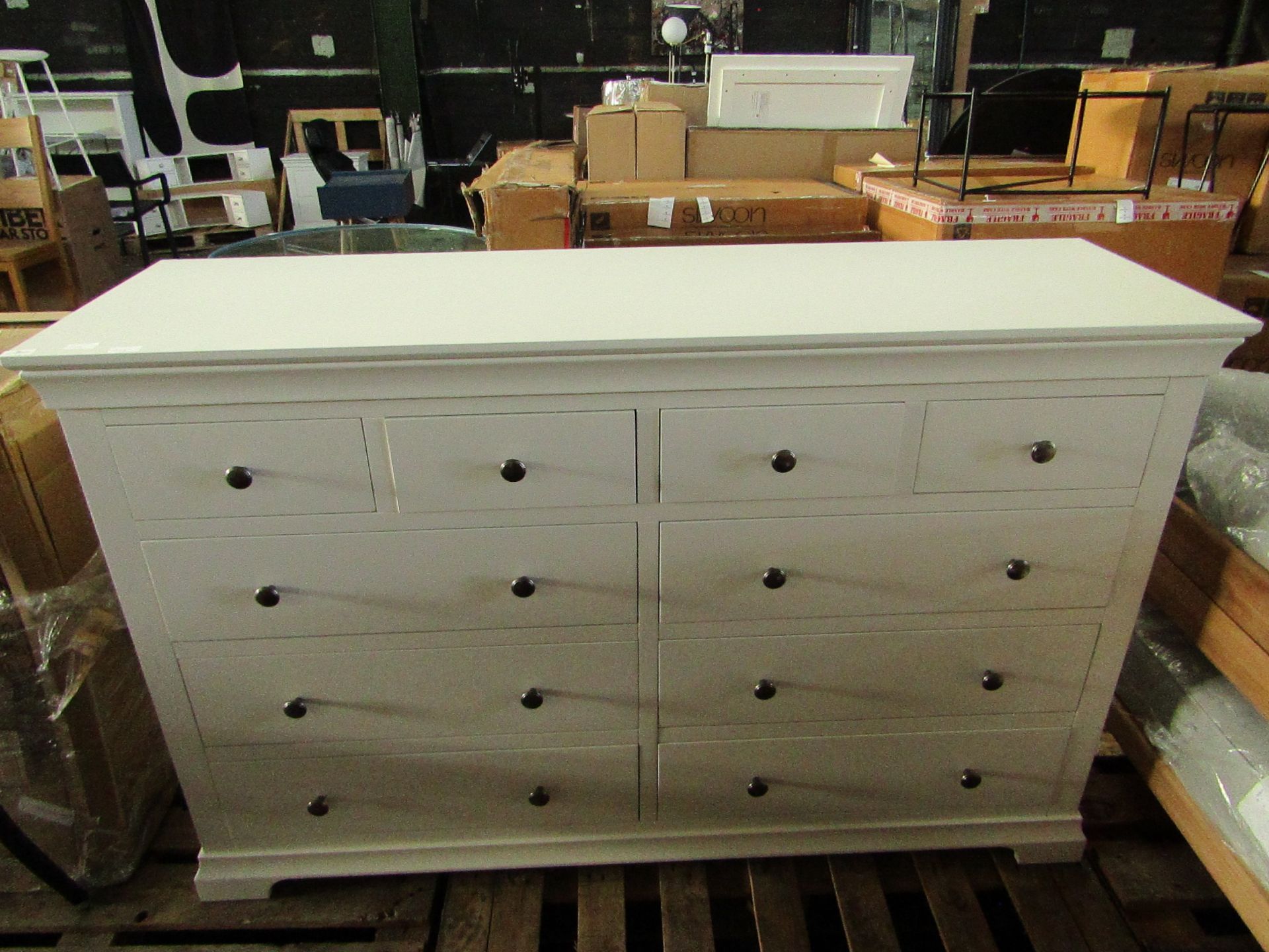 Cotswold Company Chantilly Warm White 10 Drawer Chest RRP ¶œ995.00