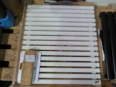 Carisa - Sophia Textured White Radiator - 600x667mm - Good Condition With Hanging Kit & Boxed.