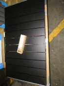 Carisa - Nemo Textured Black Radiator - 1040x600mm - Good Condition With Hanging Kit & Boxed.