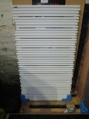 Carisa - Pipette Textured White Radiator - 1040x600mm - Item Looks In Good Condition & Boxed With