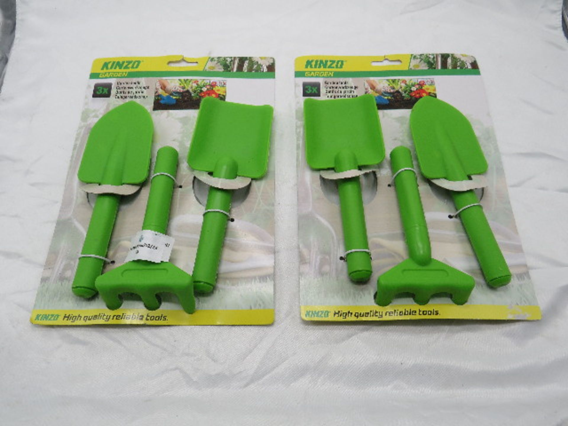 2x Kinzo Garden - 3-Piece Garden Tool Set - Unused.