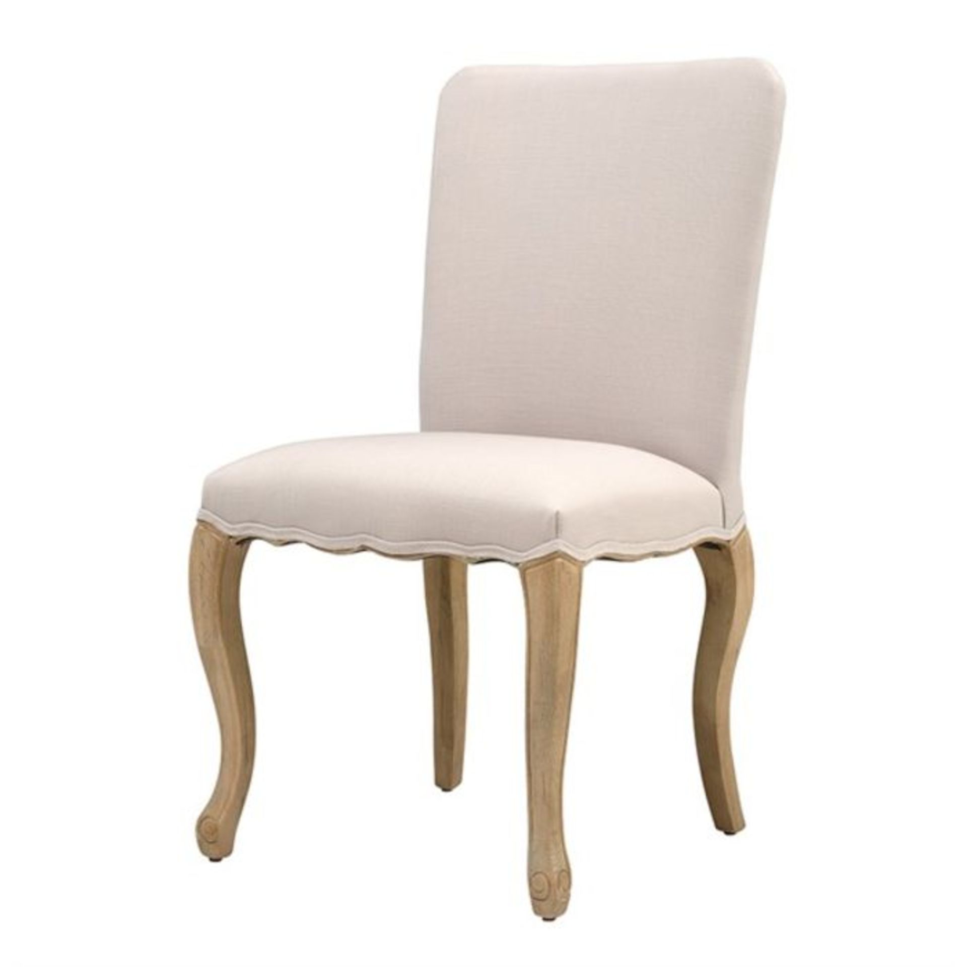 Cotswold Company Camille Limewash Oak Stone Linen Dining Chair RRP ?275.00 Complementing the Camille - Image 6 of 8