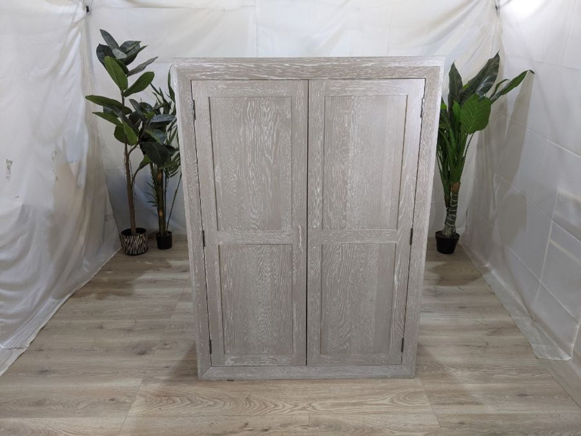 Oak Furnitureland Willow Light Grey Double Wardrobe Solid Oak RRP ?799.99 Oak Furnitureland Willow - Image 2 of 12