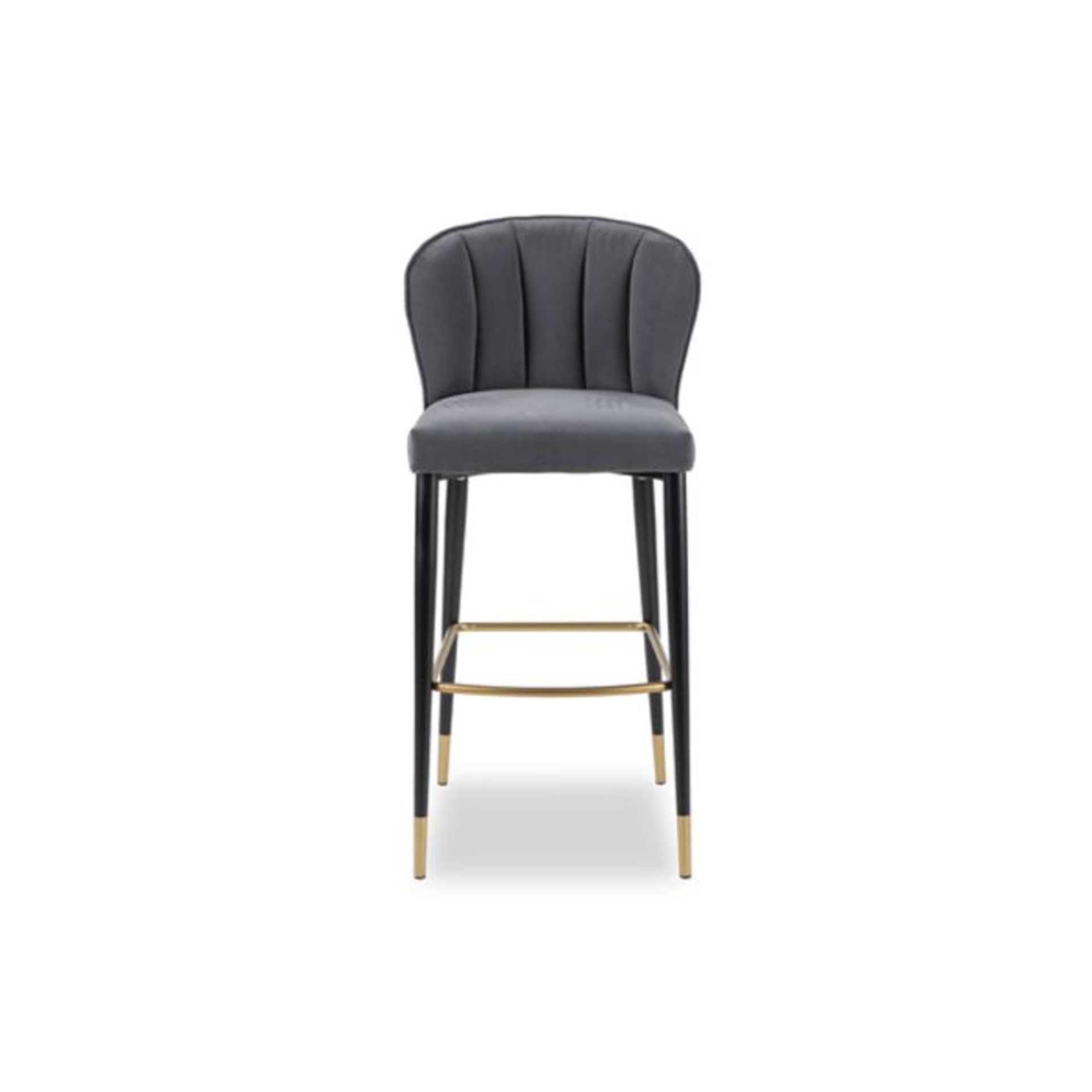 Toscana Latte Ancor, Matt Black Steel Legs with Gold finish Feet & Footrest Ensure comfort in your - Image 2 of 3