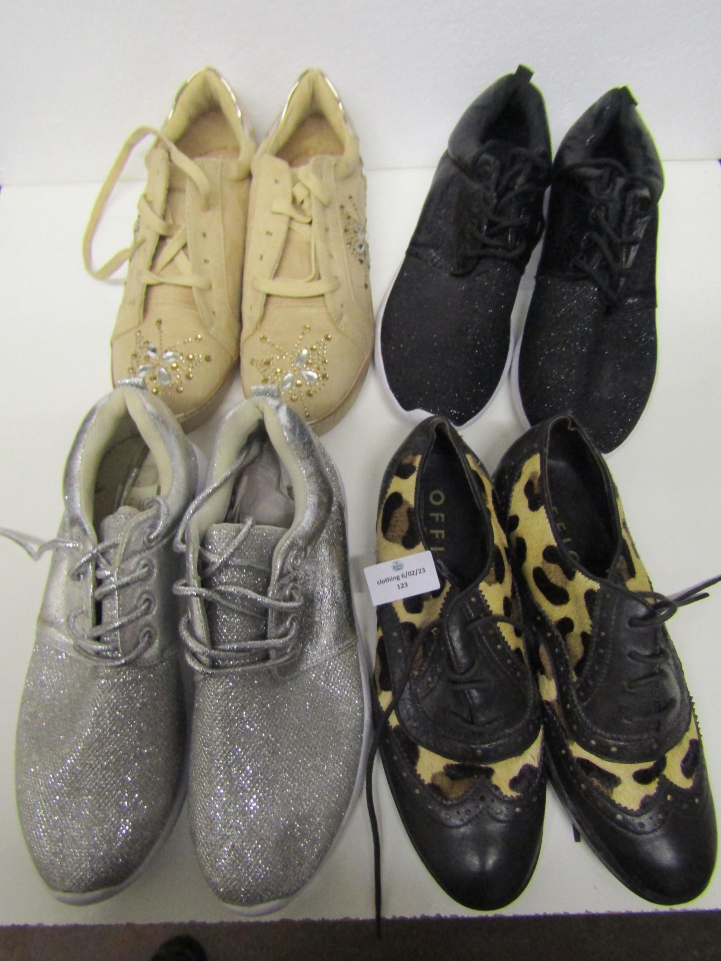 4 X Pairs of Various Shoes Sizes 36,38,39,40 All Unworn