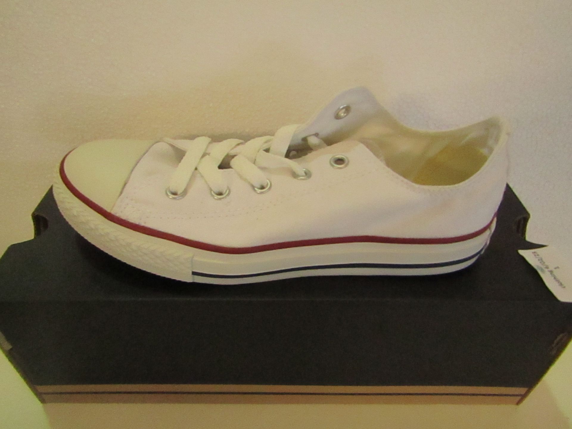 Converse All Star Optical White Canvas Trainer size UK 2.5 new & boxed