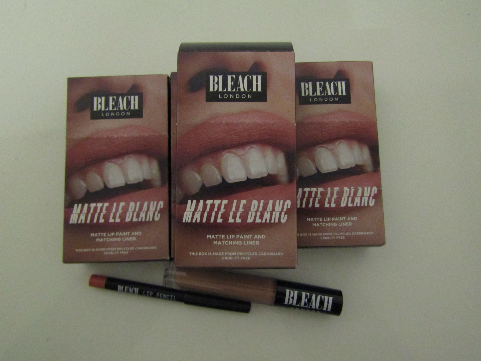 4 x Bleach London - Matte Lip Paint & Matching Liner - New & Boxed