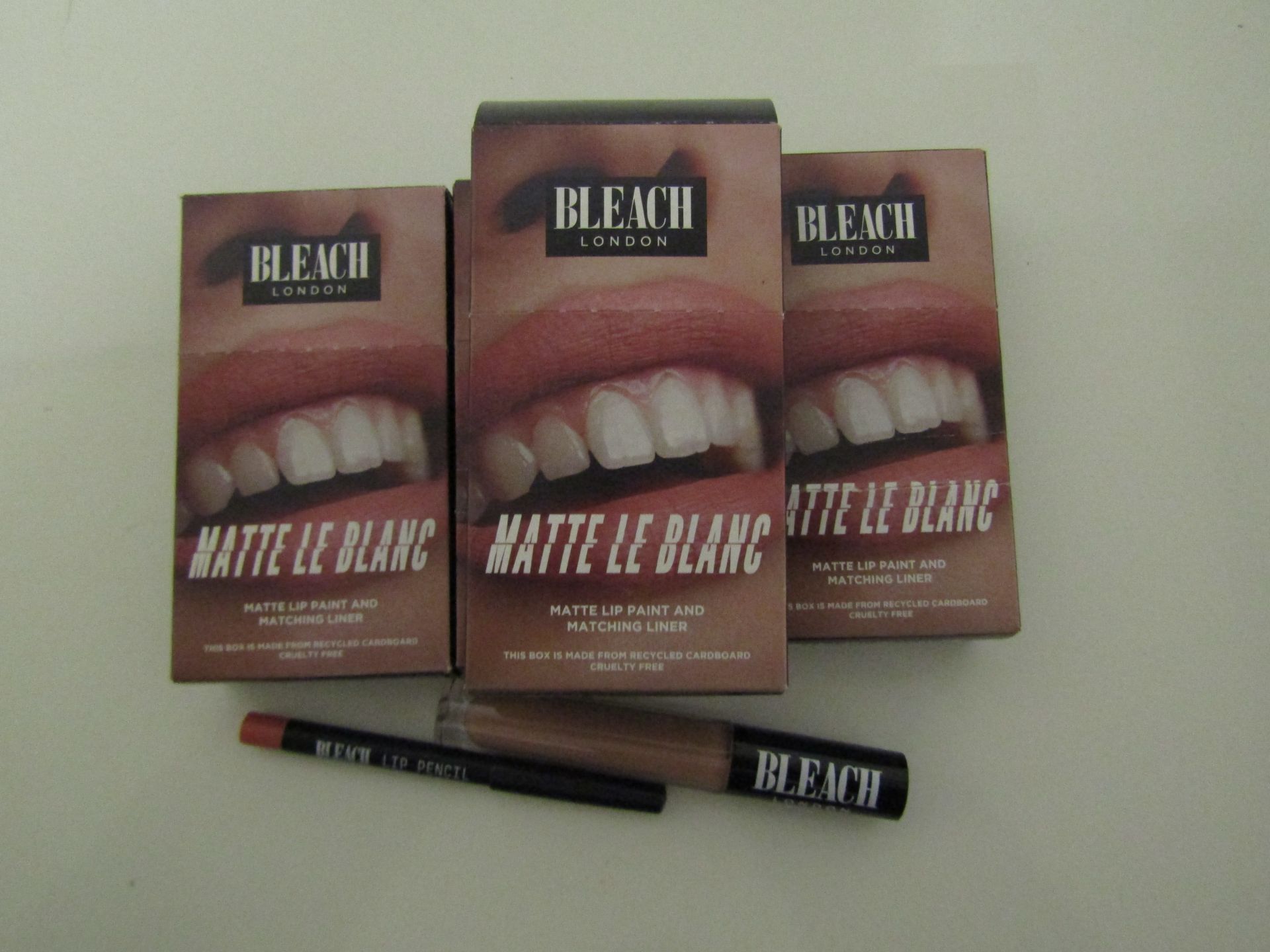4 x Bleach London - Matte Lip Paint & Matching Liner - New & Boxed