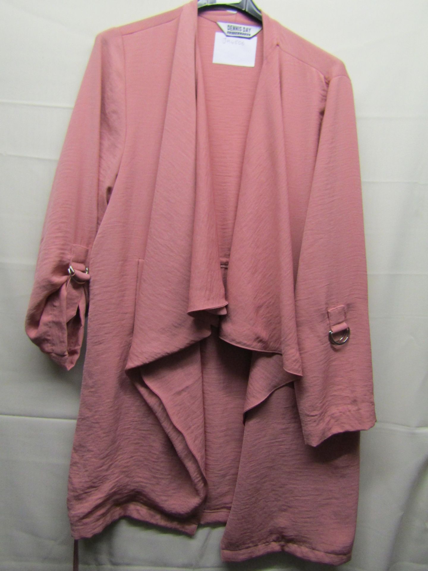 Dennis Day Water Fall Jacket Peach Colour Approx Size 12 Unworn Sample
