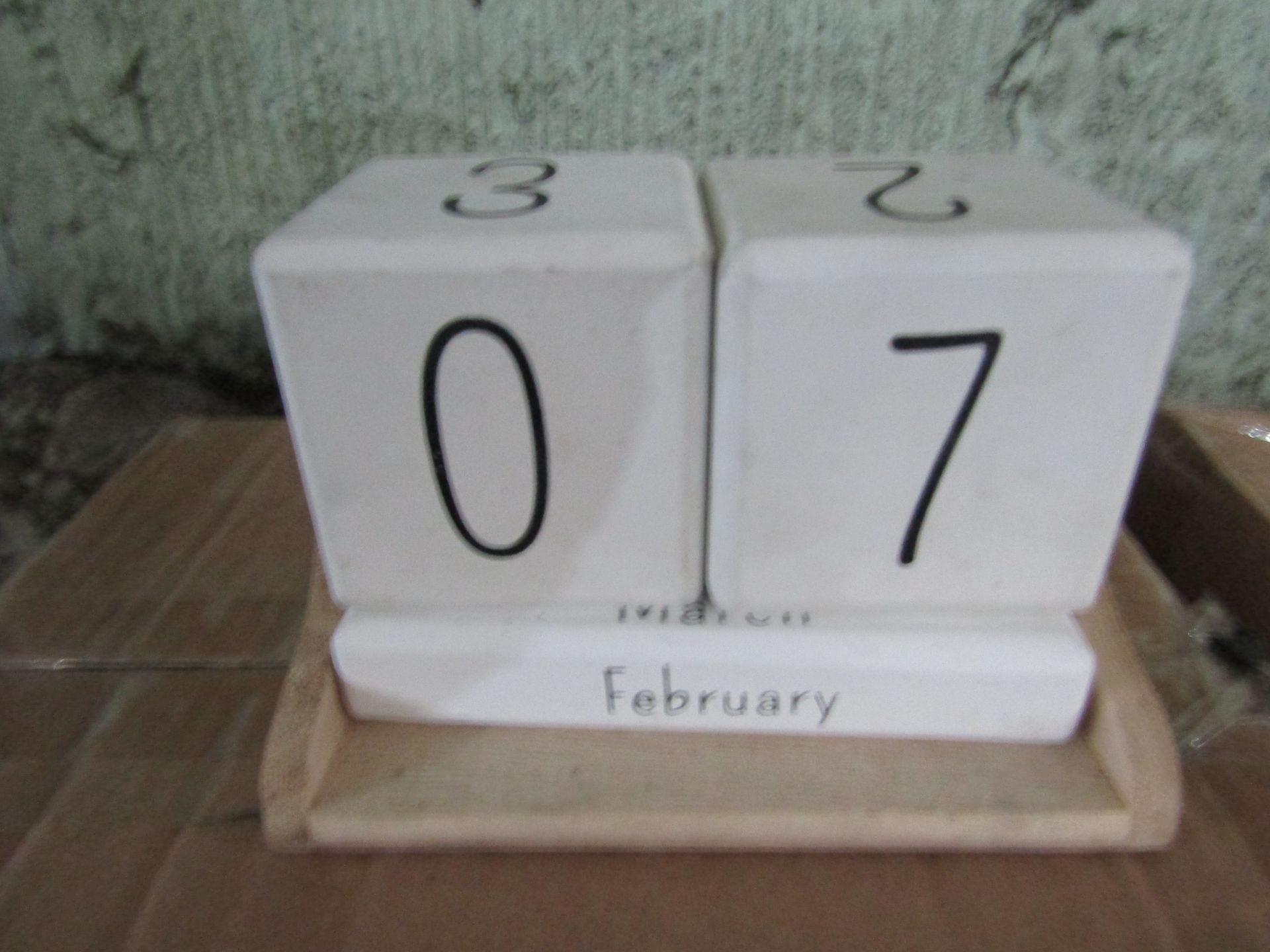 Cox & Cox Cement Perpetual Calendar RRP Â£50.00 Cement Perpetual Calendar from Cox & Cox SKU COX-