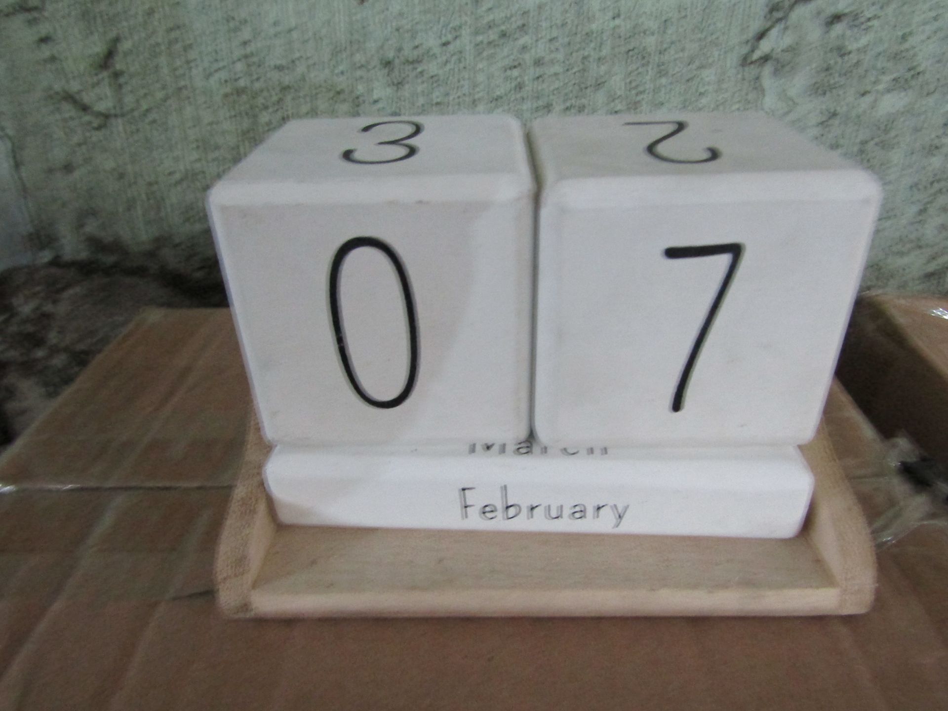 Cox & Cox Cement Perpetual Calendar RRP Â£50.00 Cement Perpetual Calendar from Cox & Cox SKU COX-