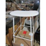 Heals Fiber Counter Stool, Tube Base, Without Backrest Natural White/White 23534 RRP Â£229.00 The