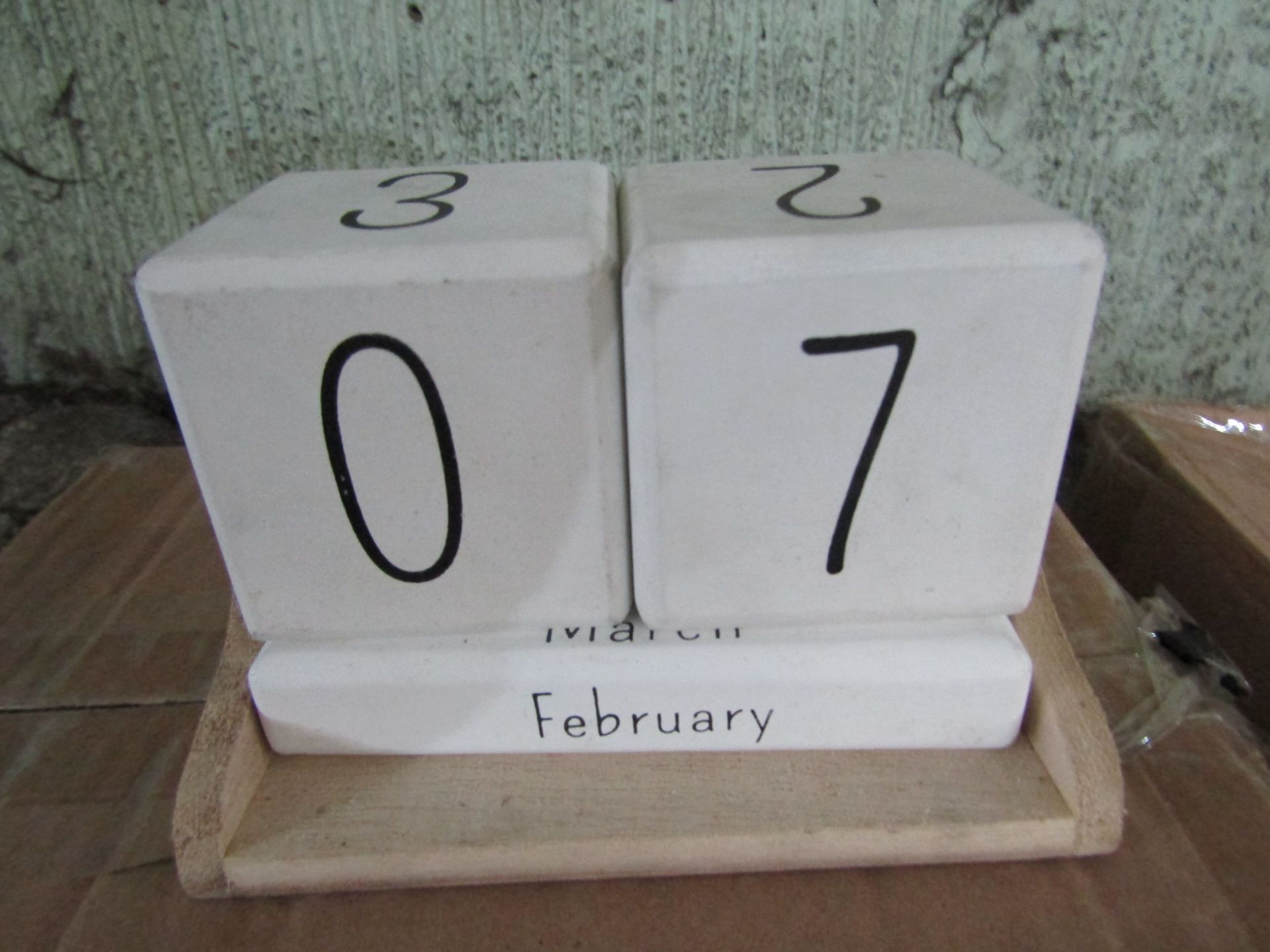 Cox & Cox Cement Perpetual Calendar RRP Â£50.00 Cement Perpetual Calendar from Cox & Cox SKU COX-