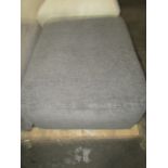 Oak Furnitureland Malvern Storage Footstool In Charcoal Fabric RRP Â£449.99 OAK-APM-MLV010-CPD-CHA-B